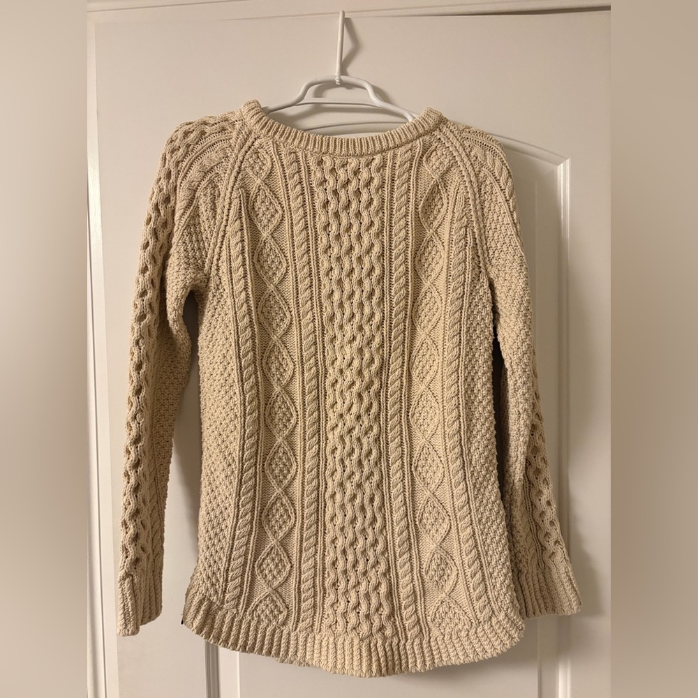 L.L. Bean Signature Cotton Fisherman Tunic Sweater - Small